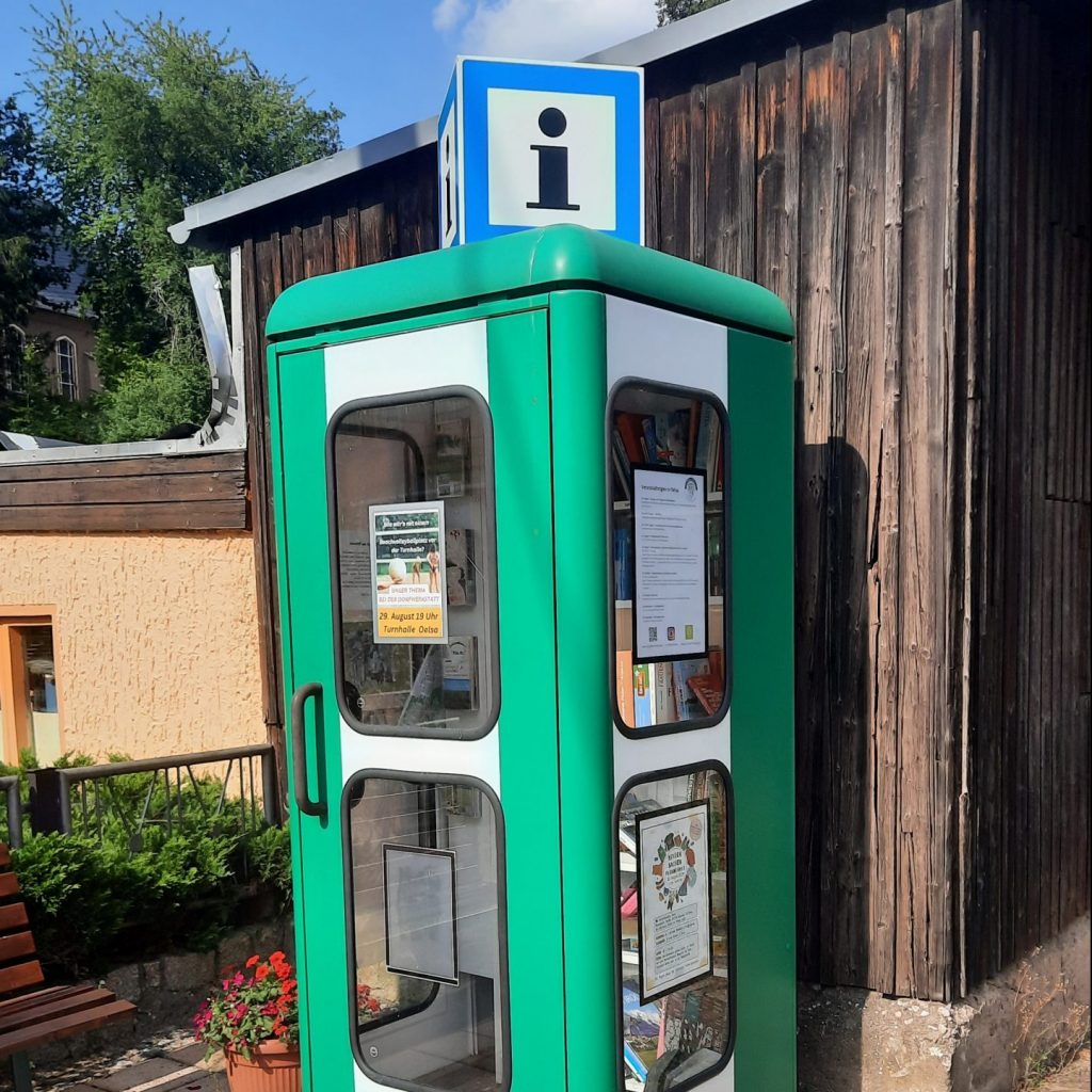 Bücherzelle ist jetzt auch Info-Point
